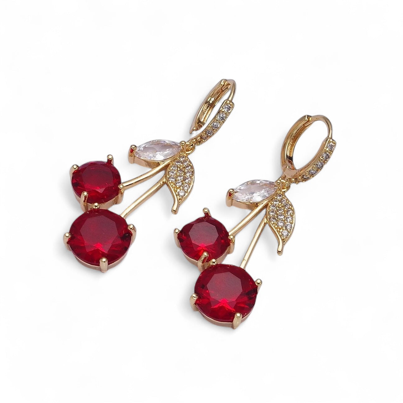 Cherry On Top Huggie Earrings