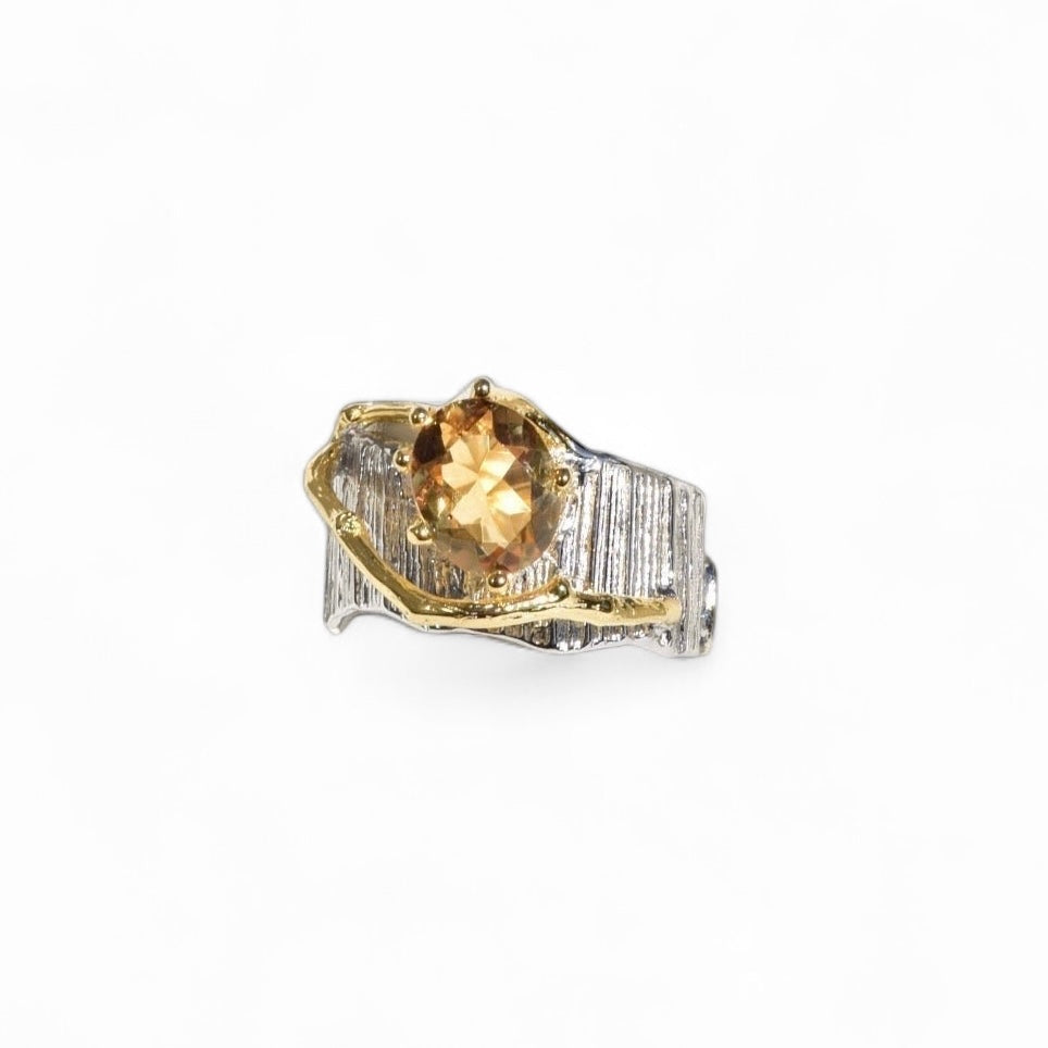 “Orange Sunset” Ring (Topaz)