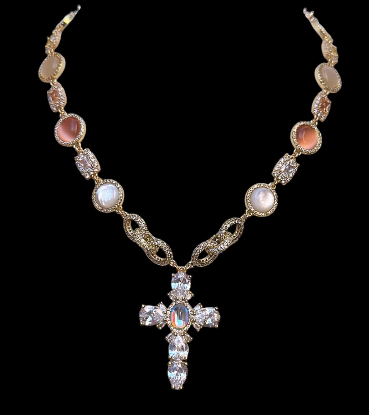 “Ethereal” Cross Necklace