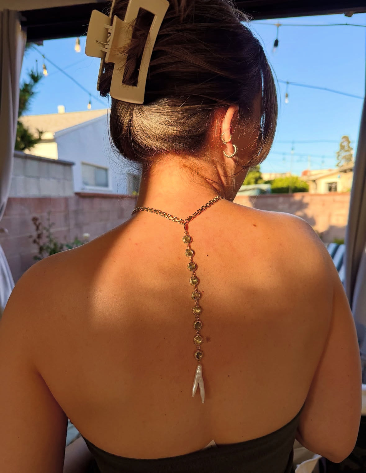 Jurassic Choker with Detachable Back Chain