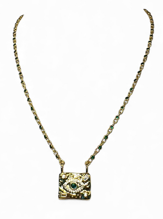 Emerald Eye Necklace