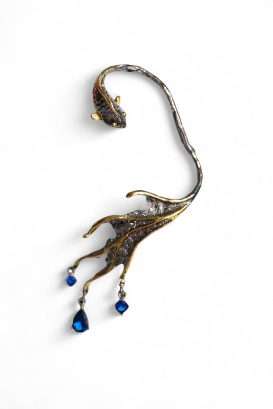 Azure Koi Ear Cuff