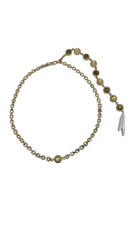 Jurassic Choker with Detachable Back Chain