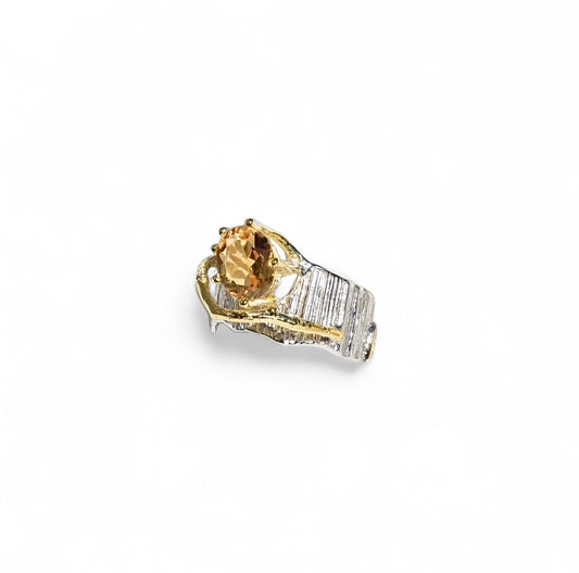 “Orange Sunset” Ring (Topaz)