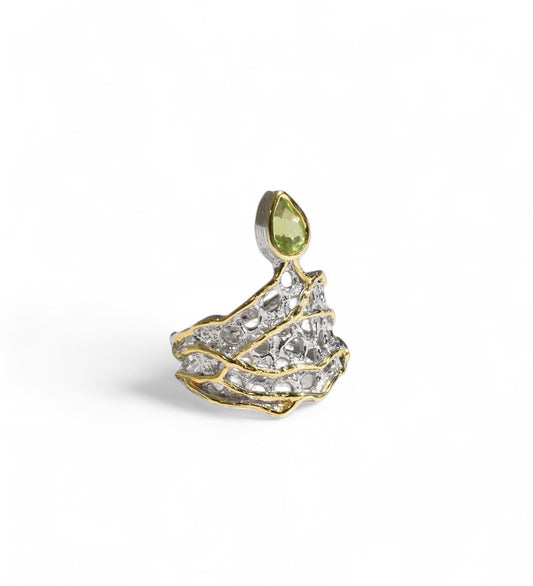 “Grape Vine” Ring (Peridot)
