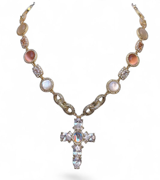 “Ethereal” Cross Necklace