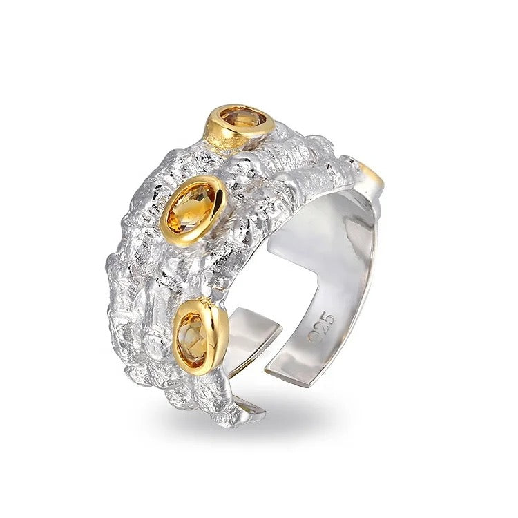 “Ocean Reef” Ring (Topaz)